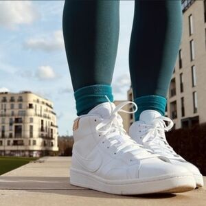 Nike Court Royale 2 White Mid Sneakers Kicks CT1725 Color 100 NEW